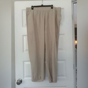 Old Navy Tan linen Pants. New without tags, never worn!!